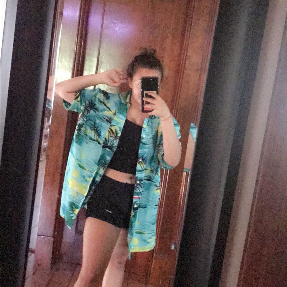 button up beach shirt